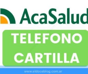 ACA SALUD Telefono Sucursales Planes Cartilla Autorizaciones Reintegros Opiniones