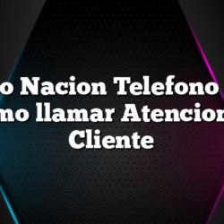 Banco Nacion Telefono 0800 Como llamar Atencion al Cliente