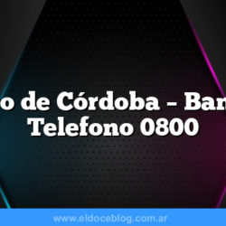 Banco de Córdoba – Bancor – Telefono 0800