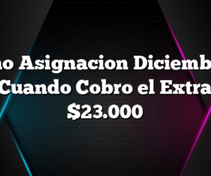 Bono Asignacion Diciembre â€“ Cuando Cobro el Extra $23.000