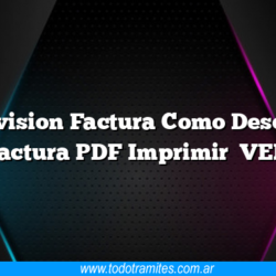 Cablevision Factura Como Descargar Factura PDF Imprimir    VER