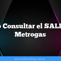 Como Consultar el SALDO de Metrogas