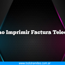 Como Imprimir Factura Telecom