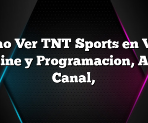 Como Ver TNT Sports en Vivo Online y Programacion, App, Canal,