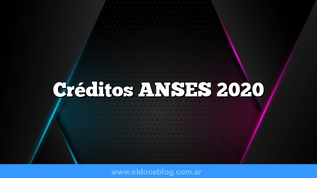 Créditos ANSES 2020