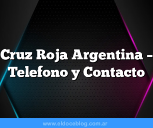 Cruz Roja Argentina – Telefono y Contacto