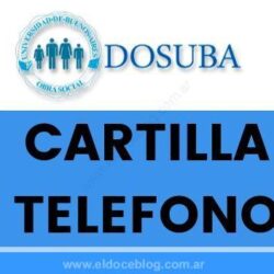 DOSUBA: Cartilla, TelÃ©fono, Farmacias, Emergencias, Autorizaciones, Afiliaciones, Turismo