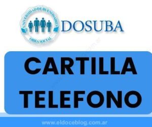 DOSUBA: Cartilla, TelÃ©fono, Farmacias, Emergencias, Autorizaciones, Afiliaciones, Turismo