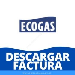 Ecogas Descargar Factura PDF Cómo Imprimir y Ver mi Factura Ecogas