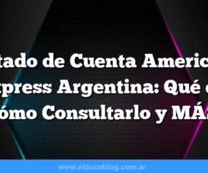 Estado de Cuenta American Express Argentina: Qué es, cómo Consultarlo y MÁS
