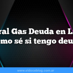 Litoral Gas Deuda en Linea ¿Cómo sé si tengo deuda?