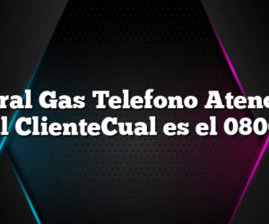 Litoral Gas Telefono Atencion al ClienteCual es el 0800