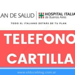 Plan de Salud Hospital Italiano Telefono Cartilla Precios Cobertura