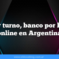 Sacar turno, banco por banco online en Argentina