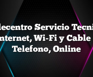 Telecentro Servicio Tecnico Internet, Wi-Fi y Cable – Telefono, Online