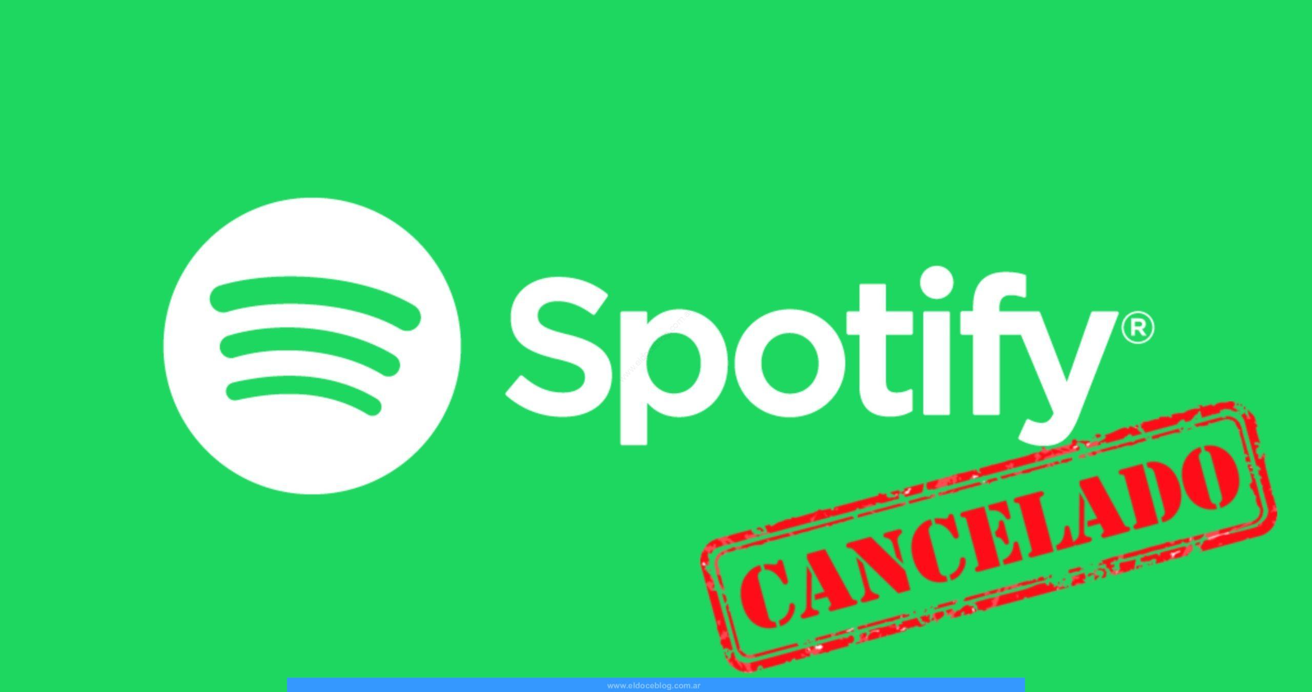 Como dar de baja Spotify Premium
