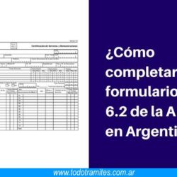 CÃ³mo completar el formulario P.S 6.2 de la ANSES en Argentina