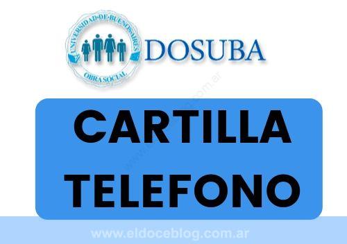 DOSUBA: Cartilla, Teléfono, Farmacias, Emergencias, Autorizaciones, Afiliaciones, Turismo