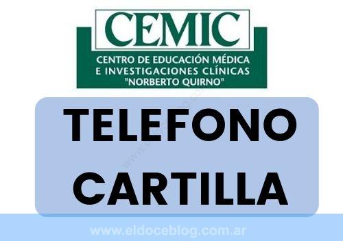 CEMIC Plan de Salud Telefono Opiniones Cartilla Precios Autorizaciones
